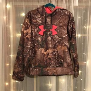 Camouflage under armour sweatshirt